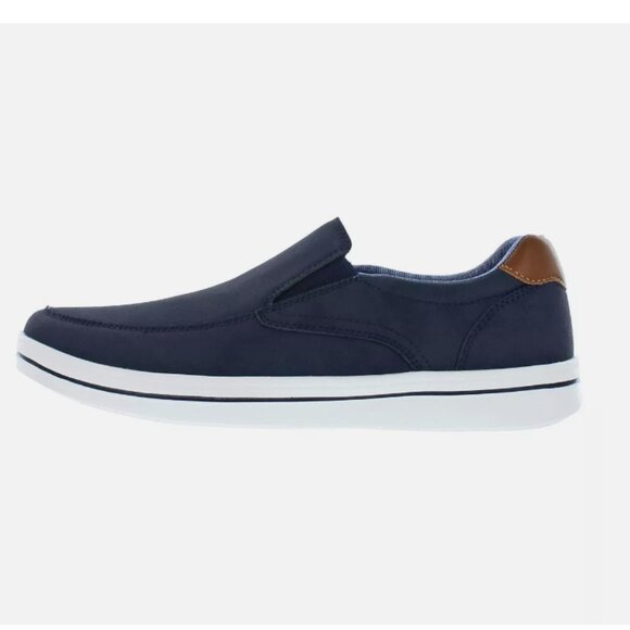 Izod Men's Slip On Casual Shoe Navy - Picture 4 of 6